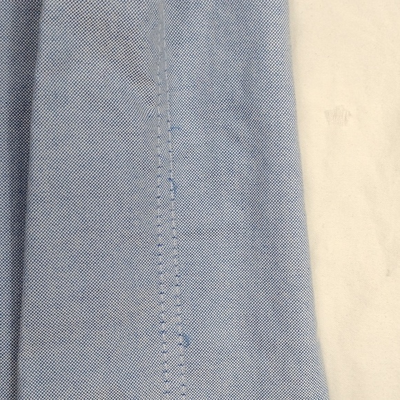 Chaps metallic blue men's long sleeve button down shirt size 16/16.5 (32/33) - Picture 8 of 11